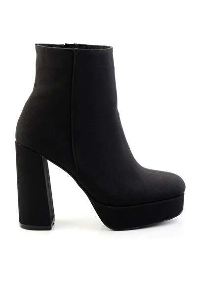 Bambi Mat Siyah Kadın Bot & Bootie K02527300138