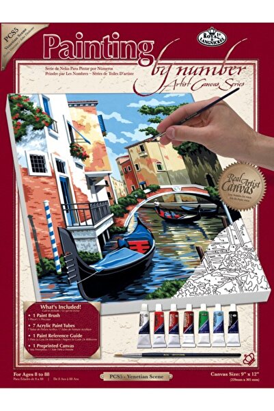 Royal Pictura pe panza pe numere 23x31x28 scena venetiana