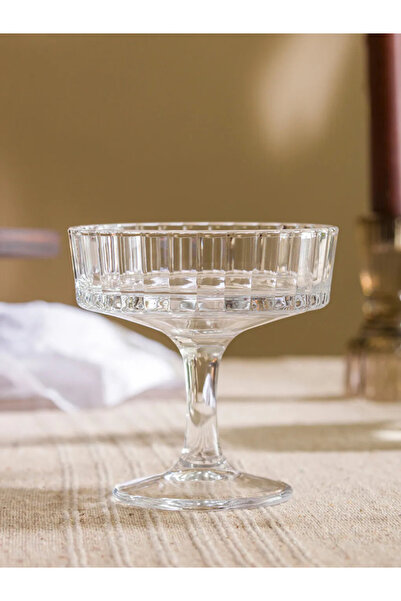 LC Waikiki Lcw Home Colorless Footed Glass Bowl Set of 2 10 cm