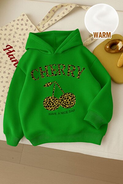 BENROMA 3-нишка джърси с леопардов принт, унисекс детска суитшърт с качулка