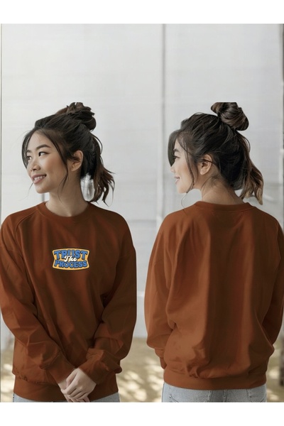 ArtYus Tricou unisex cu mânecă lungă Trust The Process Transfer cu imprimeu g...