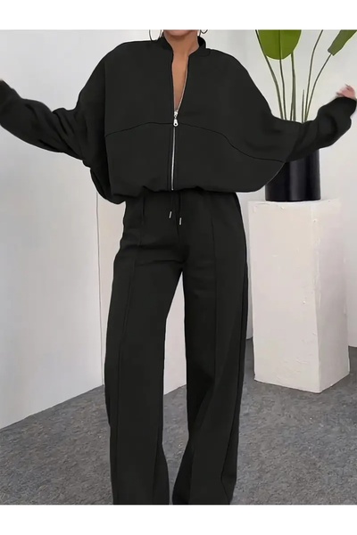 BERYY MODA Pantaloni de sport pentru femei, largi, supradimensionați, de cali...