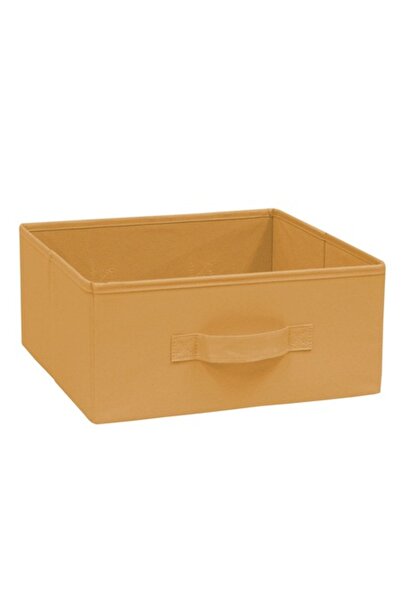 SHOPIENS Kub Celadon Storage Box, 14 x 31 x 31 cm, Yellow