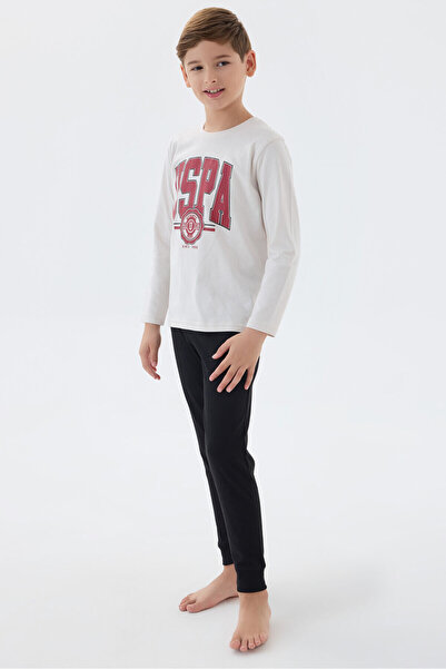 U.S. Polo Assn. Bela pidžama za dečake U.S. Polo Assn