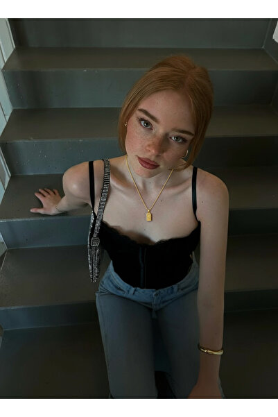 irva collection Altın Külçe Kolye