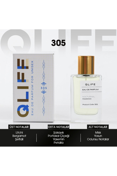 Qlife NARKOTİK-305 ÖZEL SERİ UNİSEX- Litchi, Yasemin, Misk