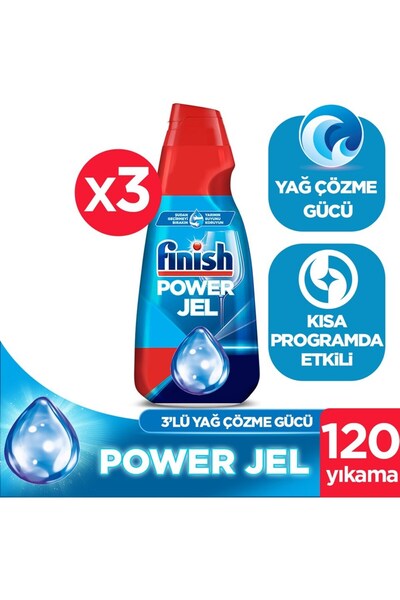 Finish Hepsi Bir Arada Bulaşık Makinesi Deterjanı Jel Sıvı 1000 ml 40 Yıkama
