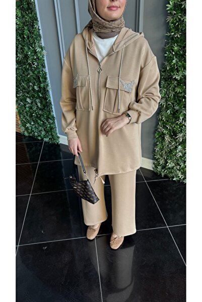 Venoura Set dublu din modal brodat cu piatră Beymn