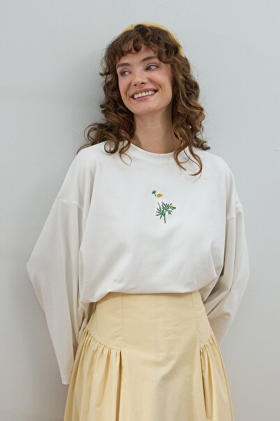 Ceylan Otantik Κορμάκι με κέντημα εκρού