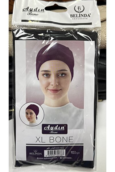 Aydın Bone XL dikişli bağcıklı bağlamalı penye bone siyah