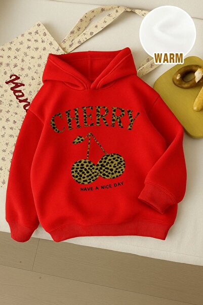 BENROMA Hanorac unisex pentru copii, cu 3 fire, din bumbac pieptănat, cu impr...