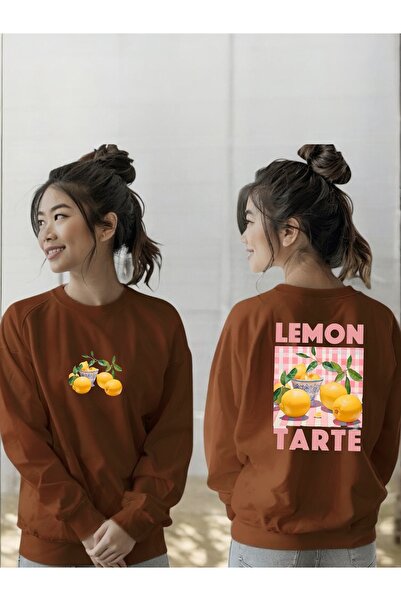 ArtYus Φούτερ Unisex με μακρύ μανίκι Lemon Tarte Transfer με τύπωμα με λαιμόκ...