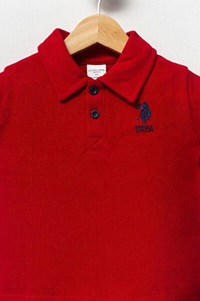 U.S. Polo Assn. Baby Boy Red T-Shirt Set