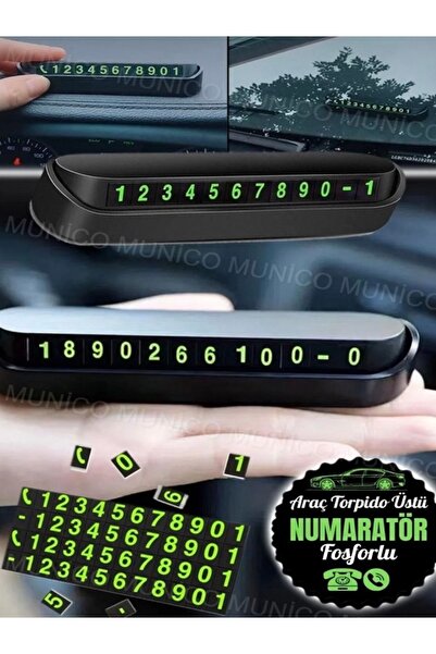MİRCAR Fosforlu Otomobil Park Numaratörü Aç Kapa Numaratör Telefon Numarası A...