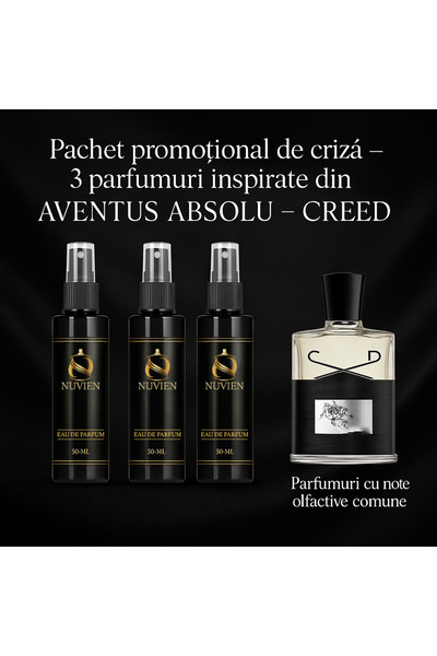 Nuvien Set 3 Parfumuri 50ml – Inspirat din Aventus Absolut C.