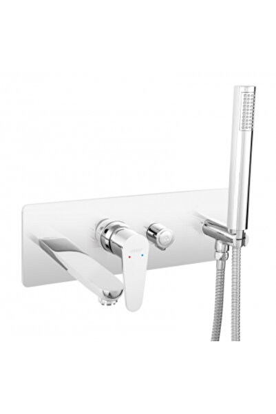 FERRO Baterie cada-dus incastrata cu set de dus inclus Algeo