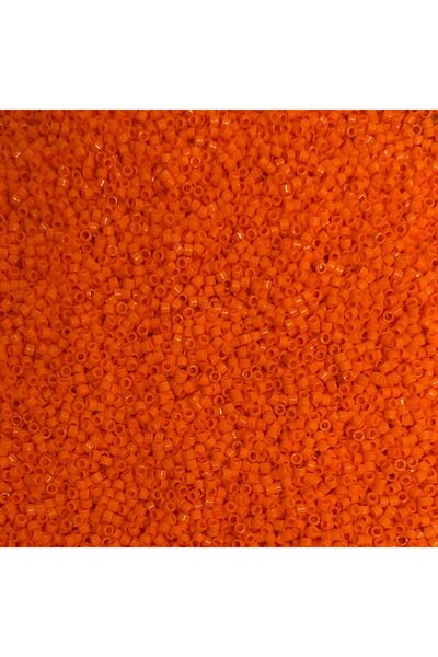 Bi hızlı Miyuki Beads 11/0, Miyuki Delica Beads, 2 Grams, (DB722) Dark Orange