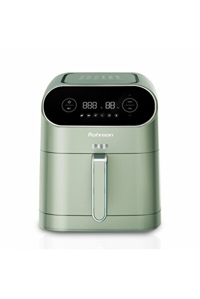 ROHNSON Hot Air Fryer R2859G Green, 1800W, 7L Volume, 6 Automatic Cooking Programs