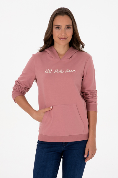 U.S. Polo Assn. Women's Dusty Rose Hooded Sweatshirt 50313559-Vr221