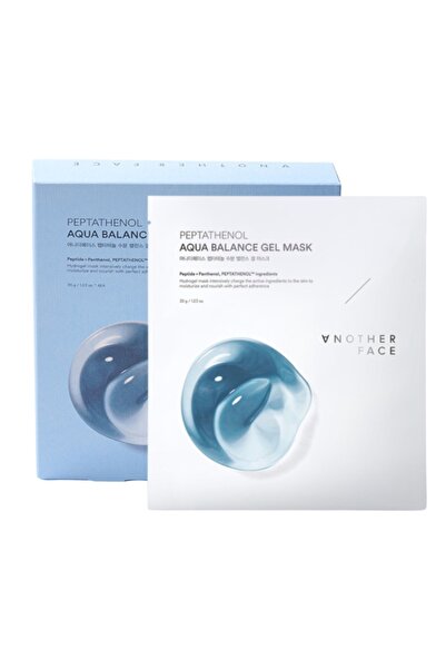 INNY Mască hidrogel ANOTHER FACE cu pantenol și peptide Aqua Balance, 4 x 35g