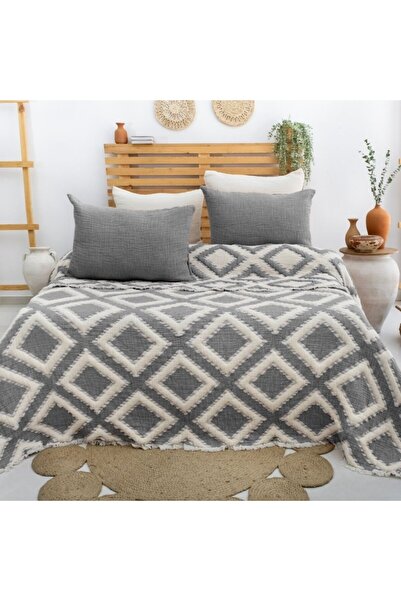 Şaheser Cuvertura muselina 240x260cm + 2 fete de perna, Saheser Home, Sonia A...