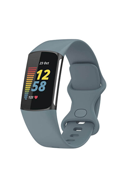 Edman Brățară din silicon pentru Fitbit Charge 5, mărimea S, albastră