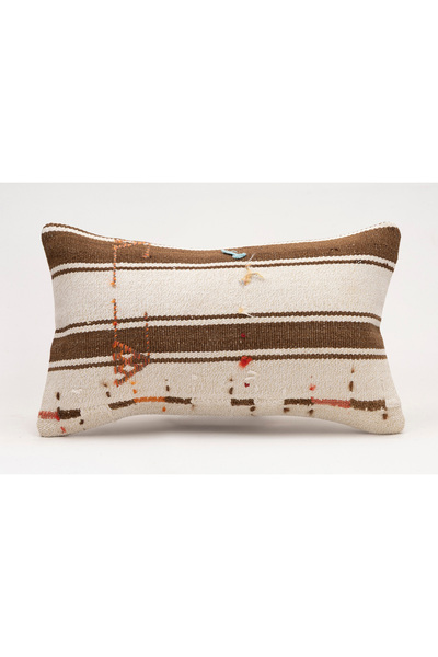 Kilim Whole Sale غطاء وسادة عتيق مصنوع يدويًا من الكليم والصوف، مقاس 30x50 سم