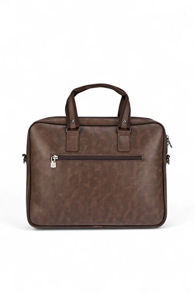 U.S. Polo Assn. Logo Detailed Brown Men's Laptop & Briefcase Plevr25056