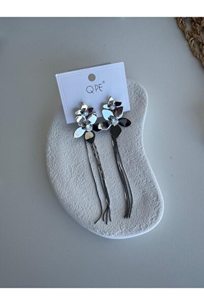 H&S AKSESUAR TASARIM SALLANTILI TAŞLI ÇİÇEK KÜPE