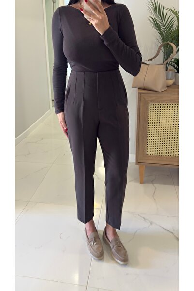 BİRCANÇİL Pantaloni ZR Lora Bitter Brown Flatolu