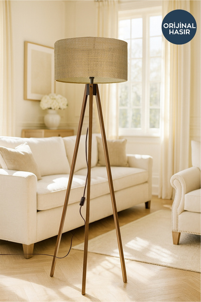 HOMİNG Orijinal Hasır Tripod Lambader 242301