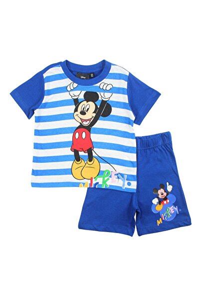 Mickey Mouse Children's short-sleeved pajamas, 100% cotton, multicolor, Force,