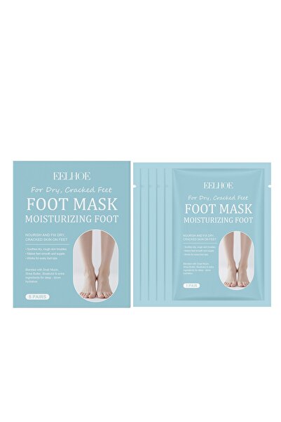 EELHOE Foot mask with snail mucin and Shea butter, 1 pair