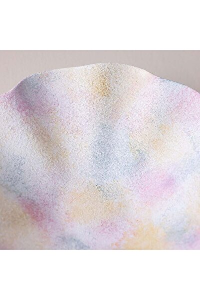 Danube Home Lexie Berry Ceramic Platter Peach – Stylish Serving Dish for Appetizers & Desserts 32x32x9 cm