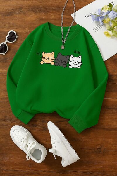 DM DOLCE MORE سترة رياضية للأطفال من الجنسين مصنوعة من القطن الممشط بثلاث خيو...