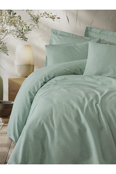 Cotton Box Plaid pentru două persoane lenjerie de pat Adaçayı