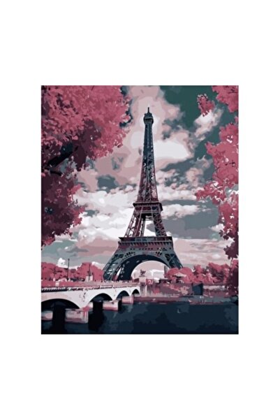POLO SHOP Painting by numbers set, canvas painting 40 x 50 cm, Eiffel Tower model