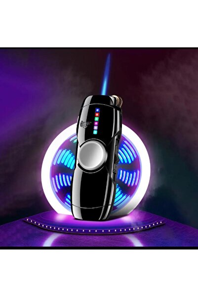 İNDİRİM CENTER Yeni Sıradışı Stres Çarklı Metal 3 Mod Led ışıklı Mükemmel Jet...