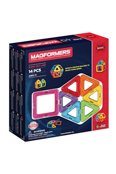 Magformers Magnetic Construction Game MAGFORMERS, Standard, 14 Pieces