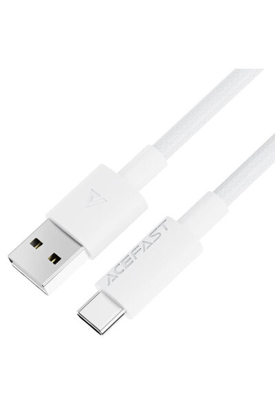 Acefast USB Charging Cable to Type-C, 3A Acefast, C18-04, white, 1.2 meters