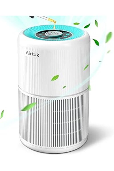 Generic AIRTOK HEPA Air Purifier for Bedroom Home with Fragrance Sponges | 4-In-1 H13 True HEPA Air Filter f