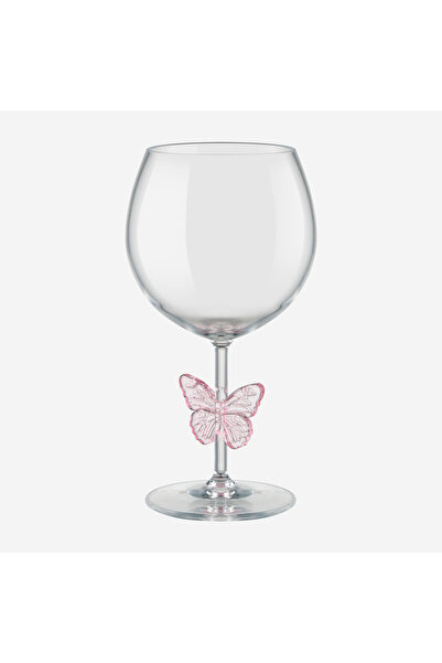 CHIARA ALESSI Linea Pembe Akrilik Tekli Kadeh 550 Ml