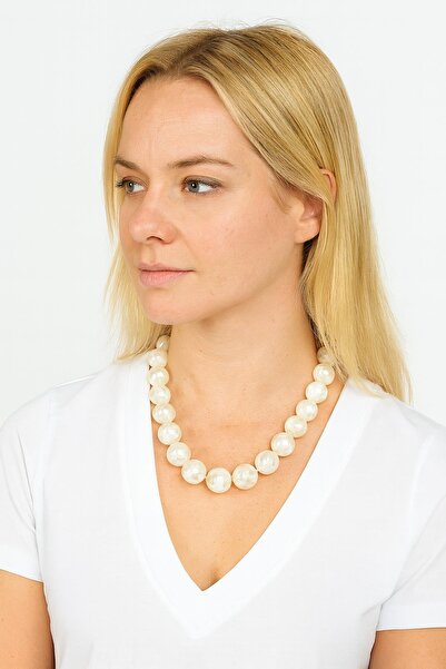 New Obsessions Büyük Boncuklu Kadın Kolye - 20mm Boncuklu