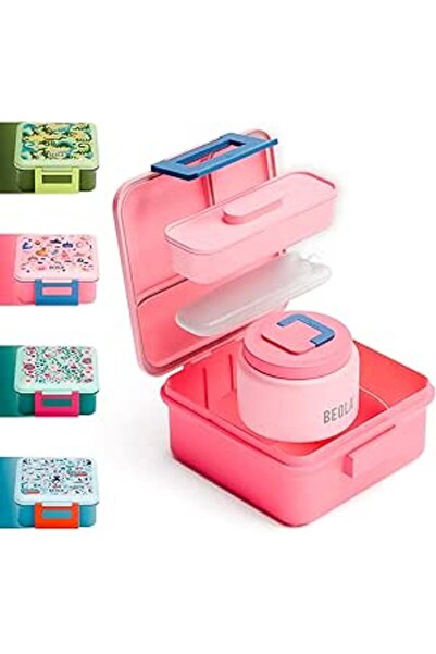 Generic BEOLA Lunch Box for Kids with Food Jar Inside, Multi Compartment Bento Lunch Box with 240ml Food The