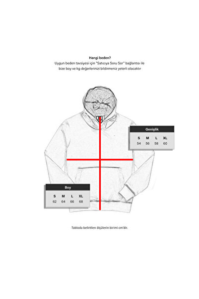 Cottonland Unisex Campus Three Thread Hooded Sweatshirt with Front Pocket Without Print Black