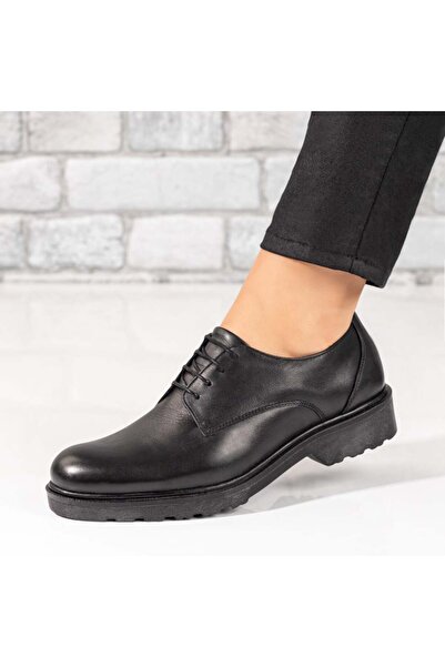 Modlet.ro Γυναικεία μαύρα casual παπούτσια από δέρμα MOD06255