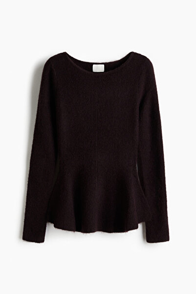 H&M Lastik Örgülü ve Peplumlu Üst