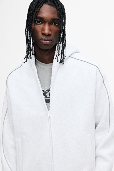 H&M Kapüşonlu ve Fermuarlı Üst Loose Fit