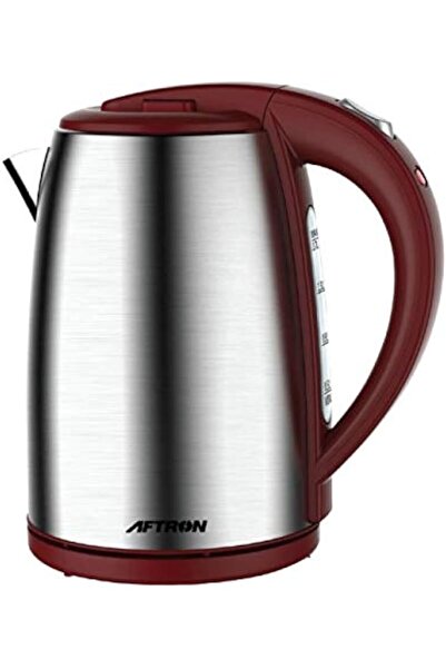Aftron Cordless Stainless Steel Kettle 1.7 L, Red - AFEK1770N