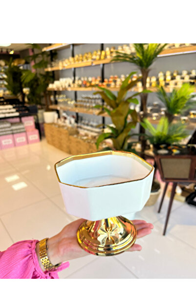 PONCİKPAZAR 2 li DERİN ÇEREZ Porselen Ayaklı Sunumluk Kare